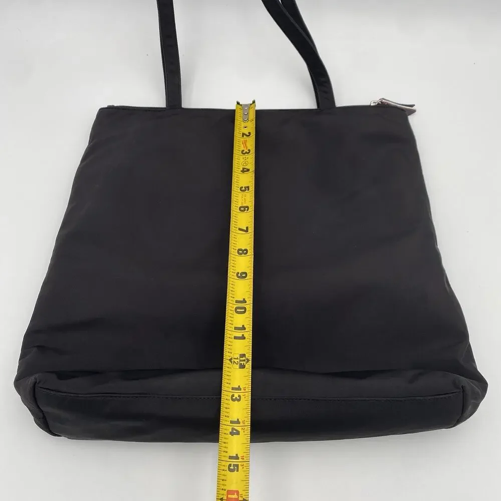 Cole Haan American Airlines Travel Bag 15x15” Black Nylon Laptop Tote RARE